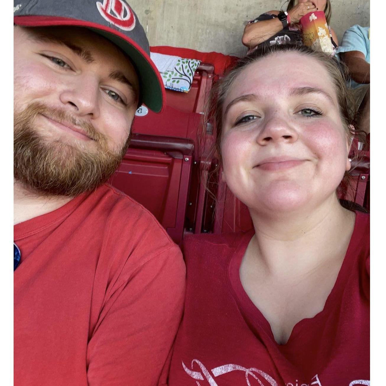Our first reds game together.