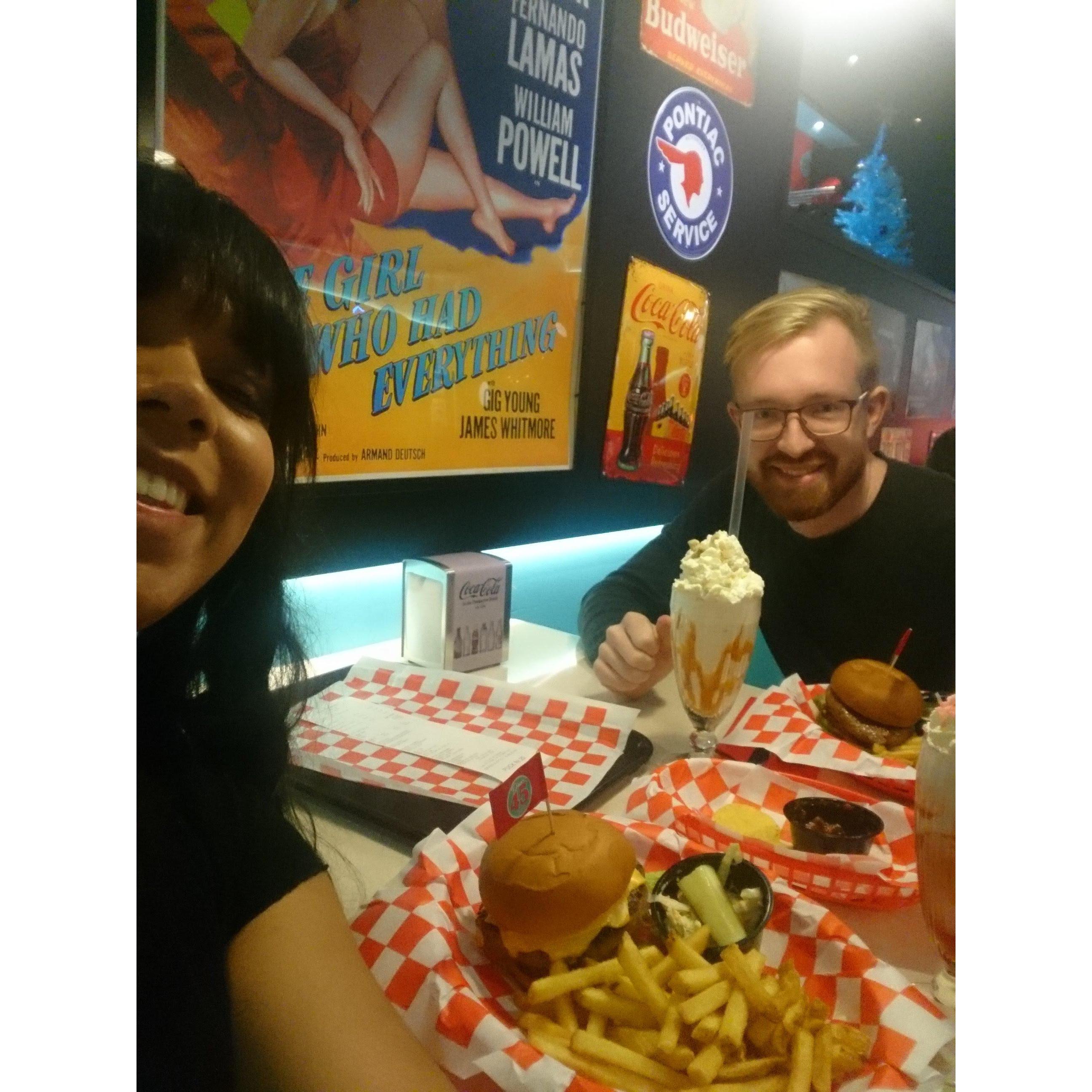 Spring 2018. Road trip to Leksand, Sweden. Quick pit stop at an American-style diner in Rattvik.