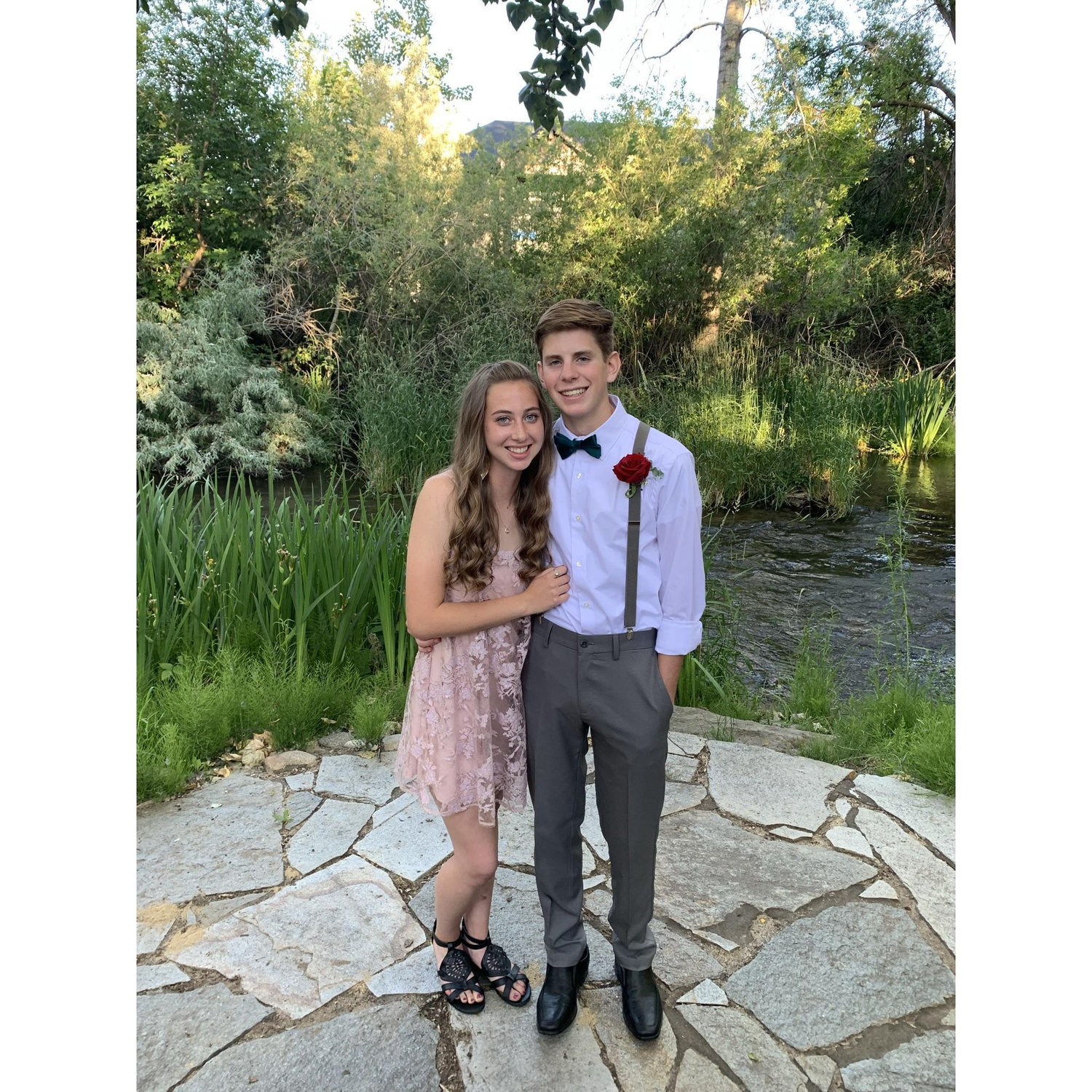This is one of our favorite pictures because it was our first time getting dressed up! 2019