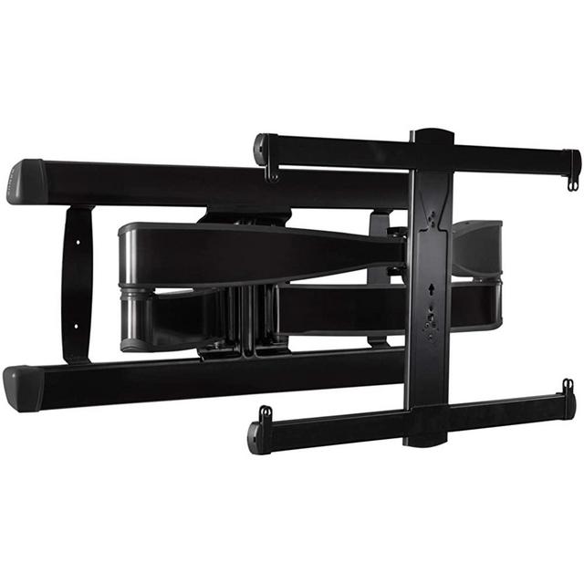 Sanus Premium Full Motion TV Wall Mount for TVs Up to 90" - Brushed Black Finish with FluidMotion Design for Smooth Extension, Tilt,