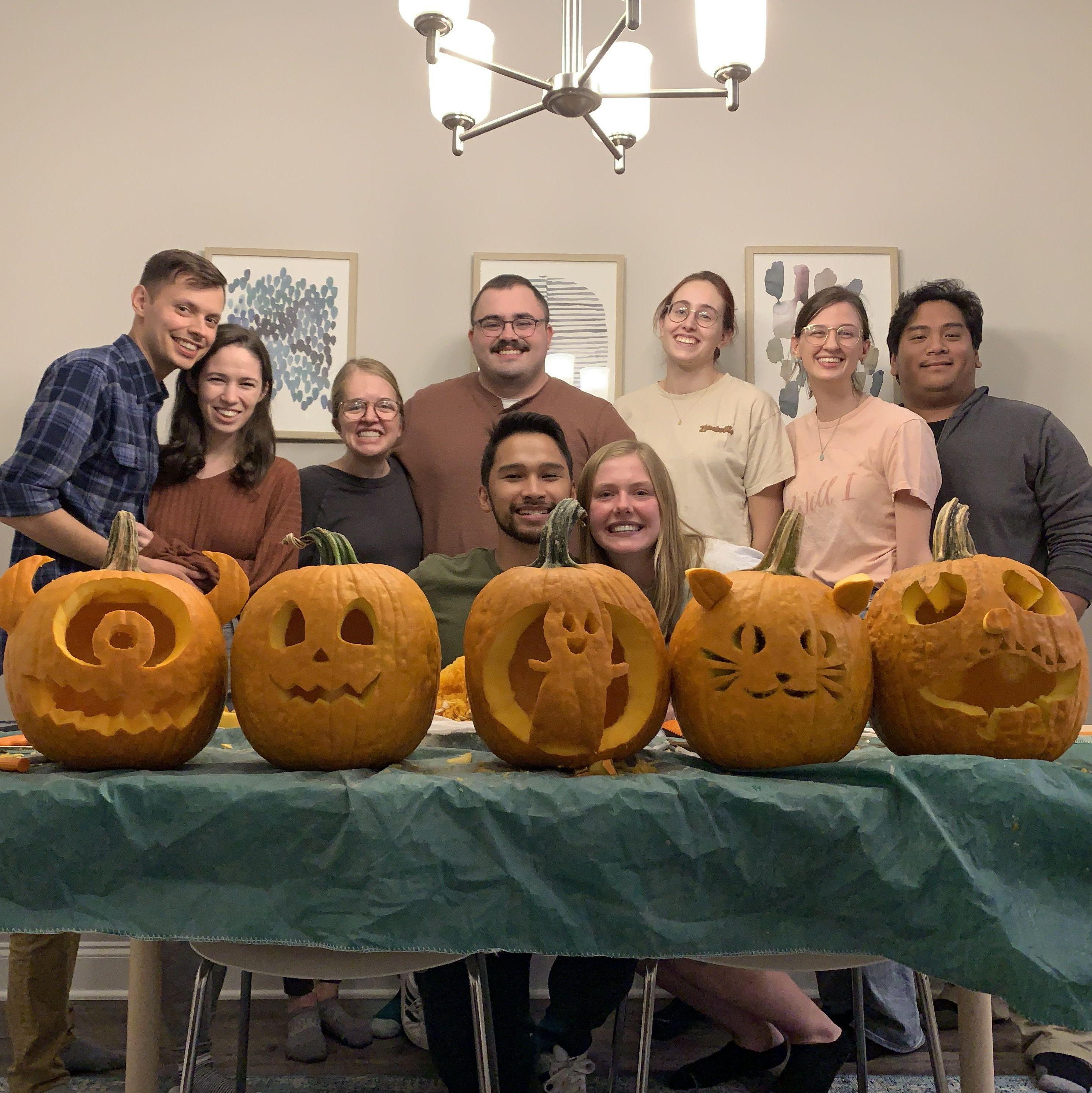 Still accepting votes for best pumpkin (but only if your vote is the second pumpkin from the left)