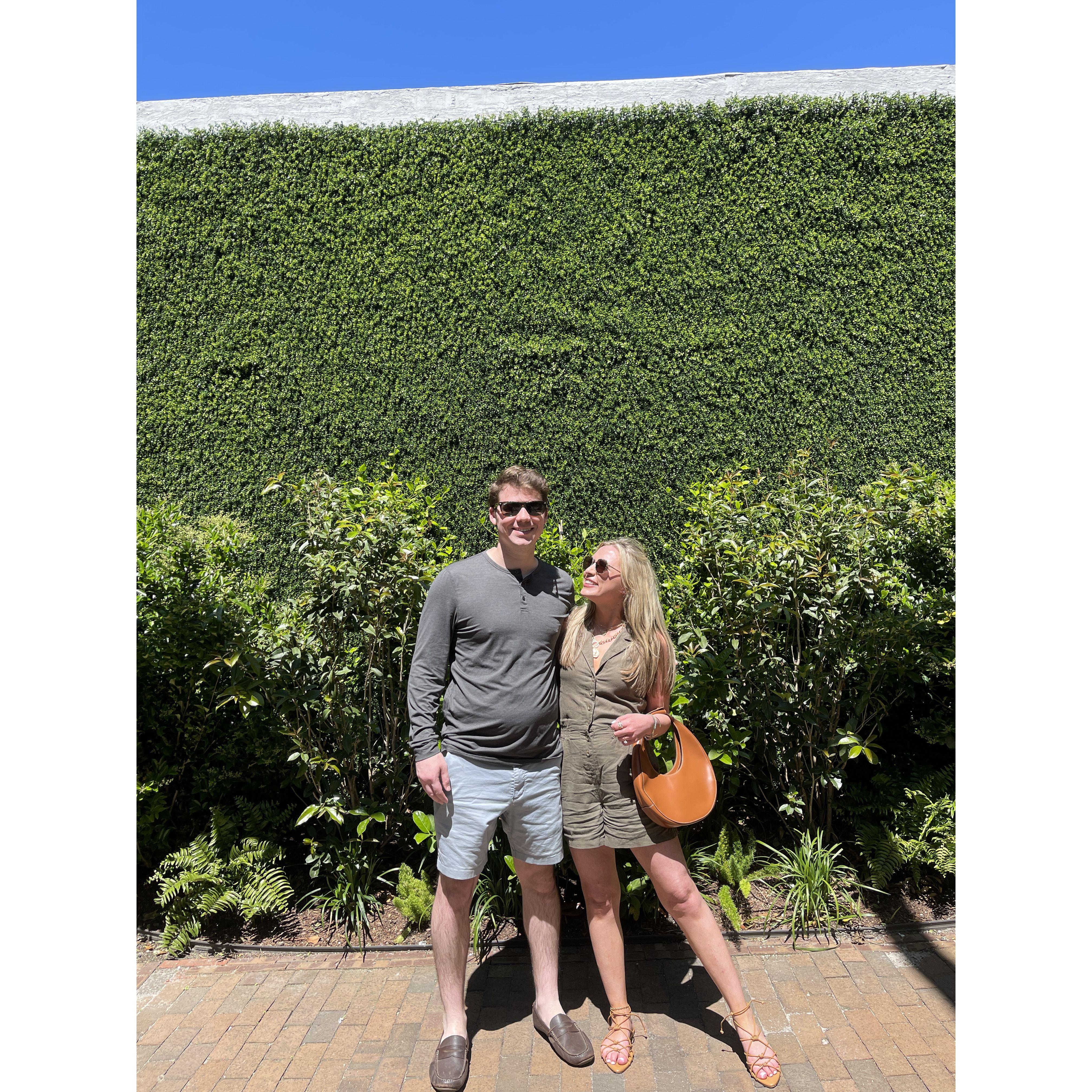 April 2024:Our first in-person tour of our wedding venue on Andrew's birthday weekend in Wilmy