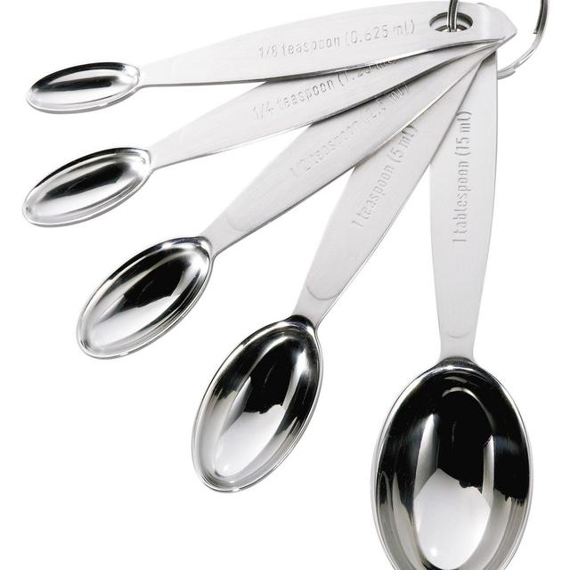 Cuisipro Stainless Steel Measuring Spoon Set Silver, Standard