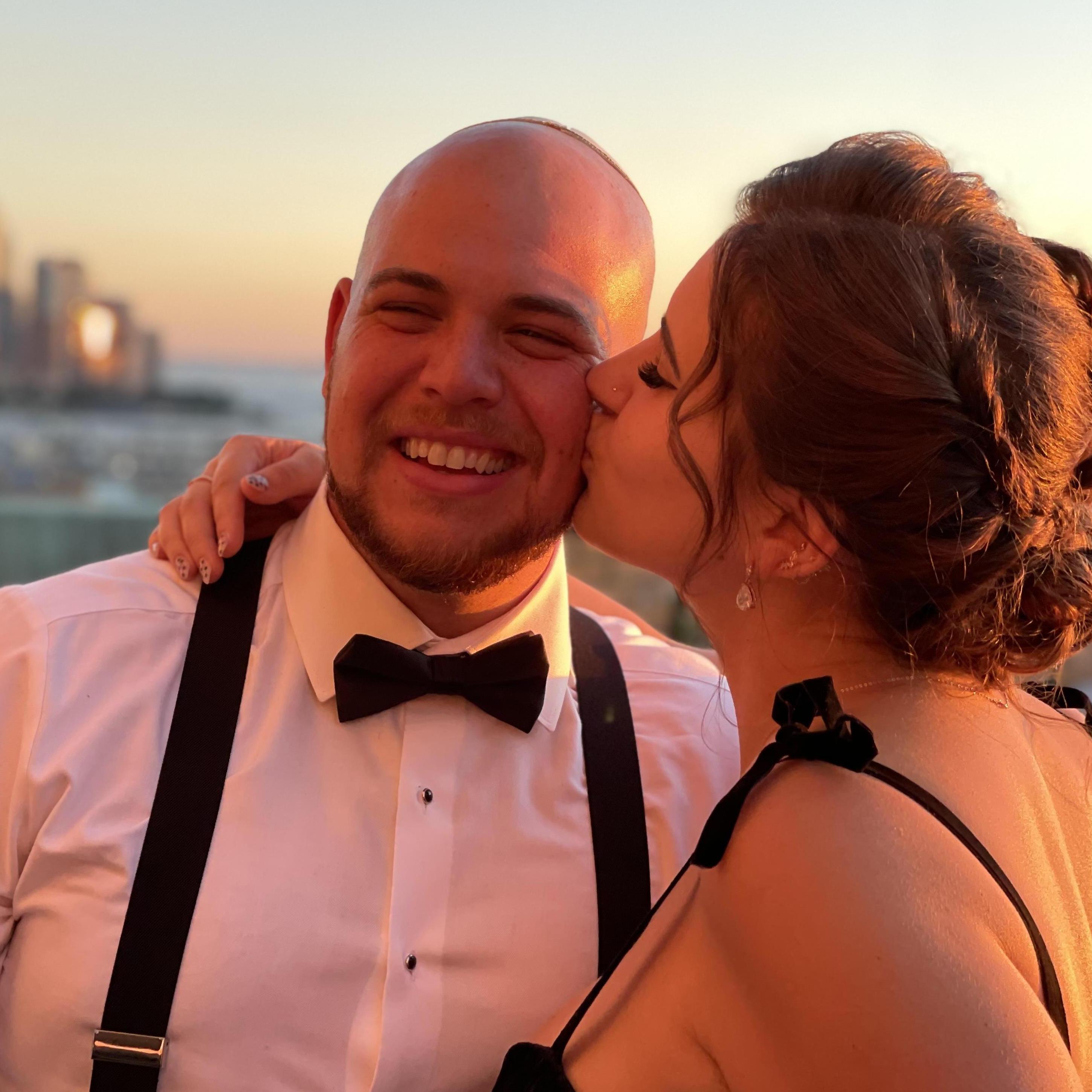 Golden hour at Michael & Victoria Drabkin's wedding.
