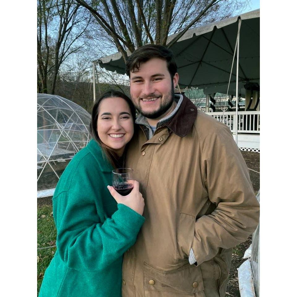 Taken at Veritas after a long day of winery hopping for Taylor's older brother Dylan's 30th birthday.