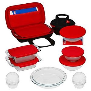 Pyrex® 21-Piece Bake, Prep, Store, and Transport Bakeware Set
