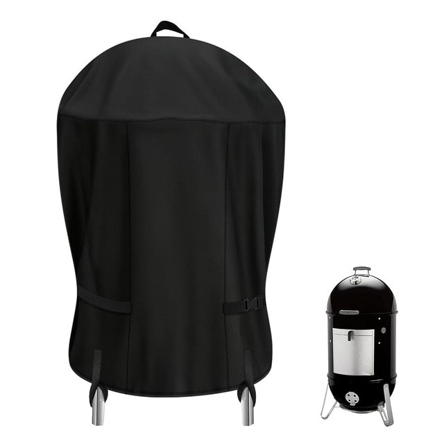 TwoPone Smoker Grill Cover for Weber Smokey 18 inch,Waterproof Heavy Duty Charcoal Smoker Cover,Round Grill Cover for Most Charcoal Grill