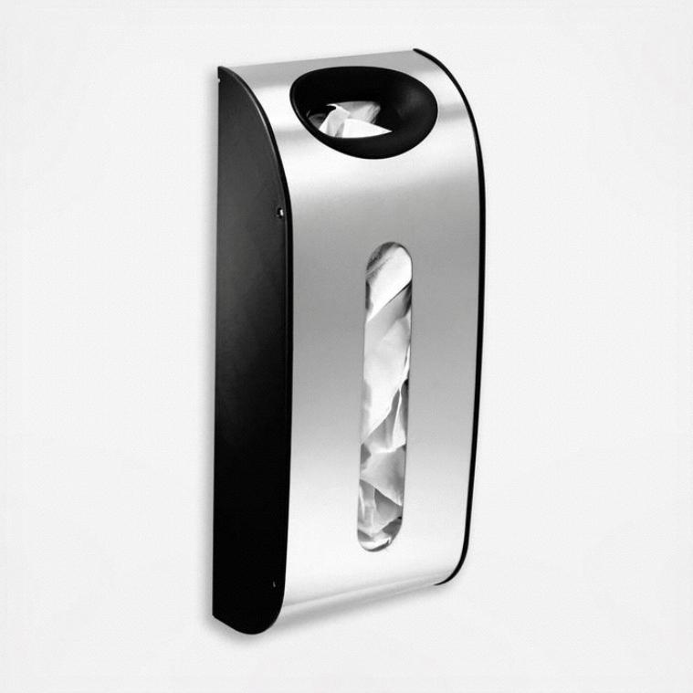 simplehuman Wall Mount Grocery Bag Dispenser, Brushed Stainless Steel