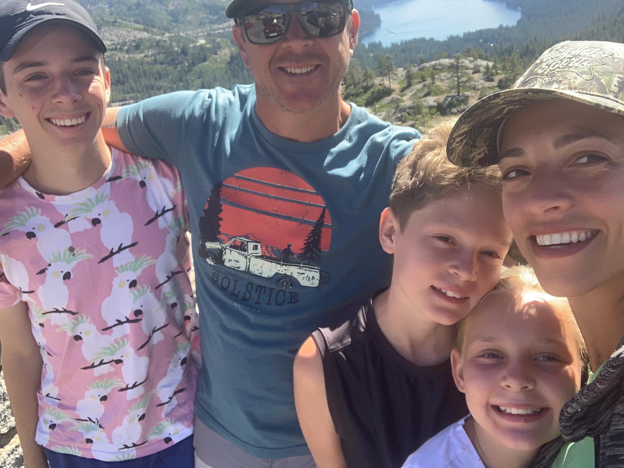 Tahoe 2019. We stopped to get a pic above Donner Lake.