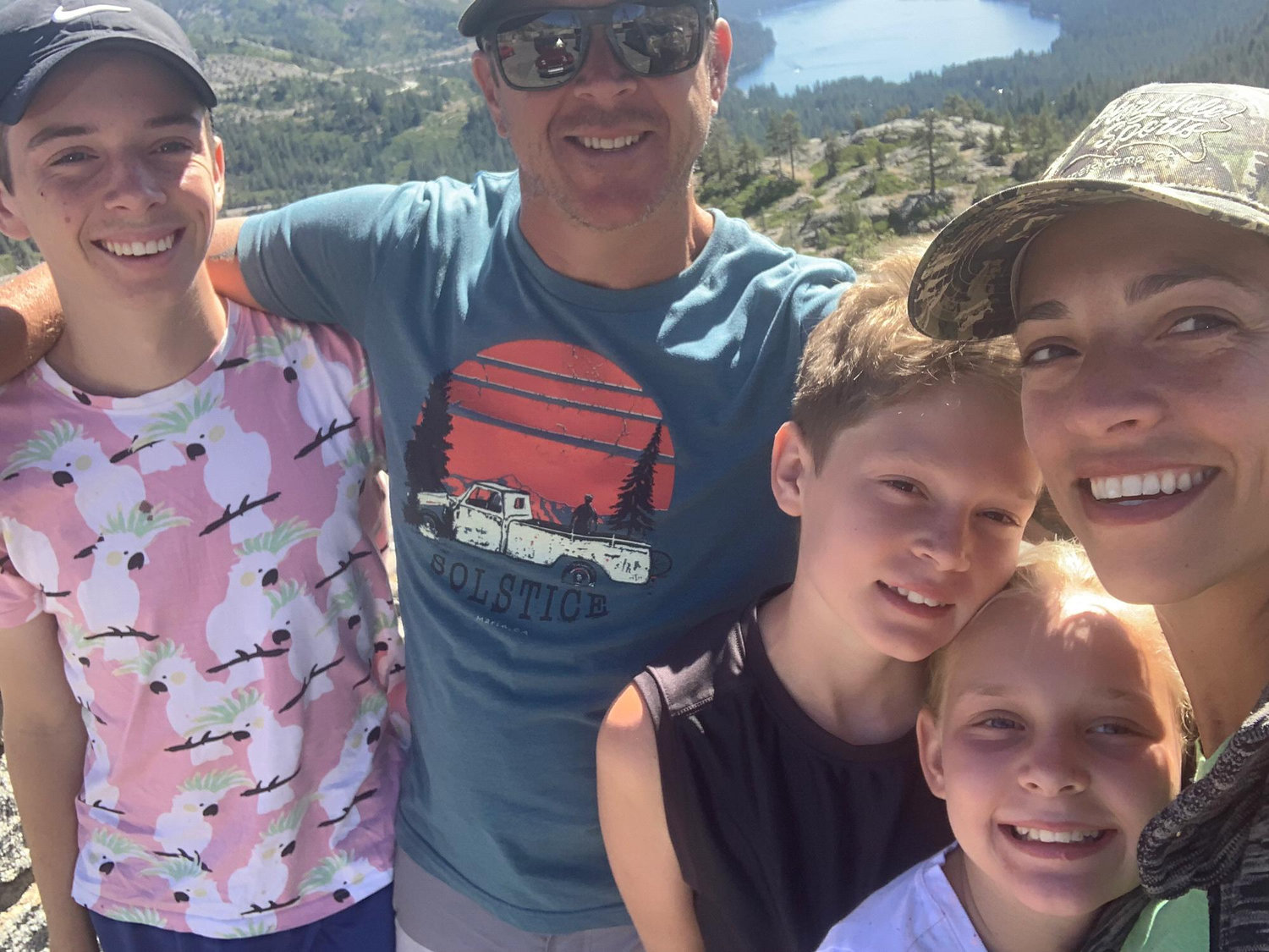 Tahoe 2019. We stopped to get a pic above Donner Lake.