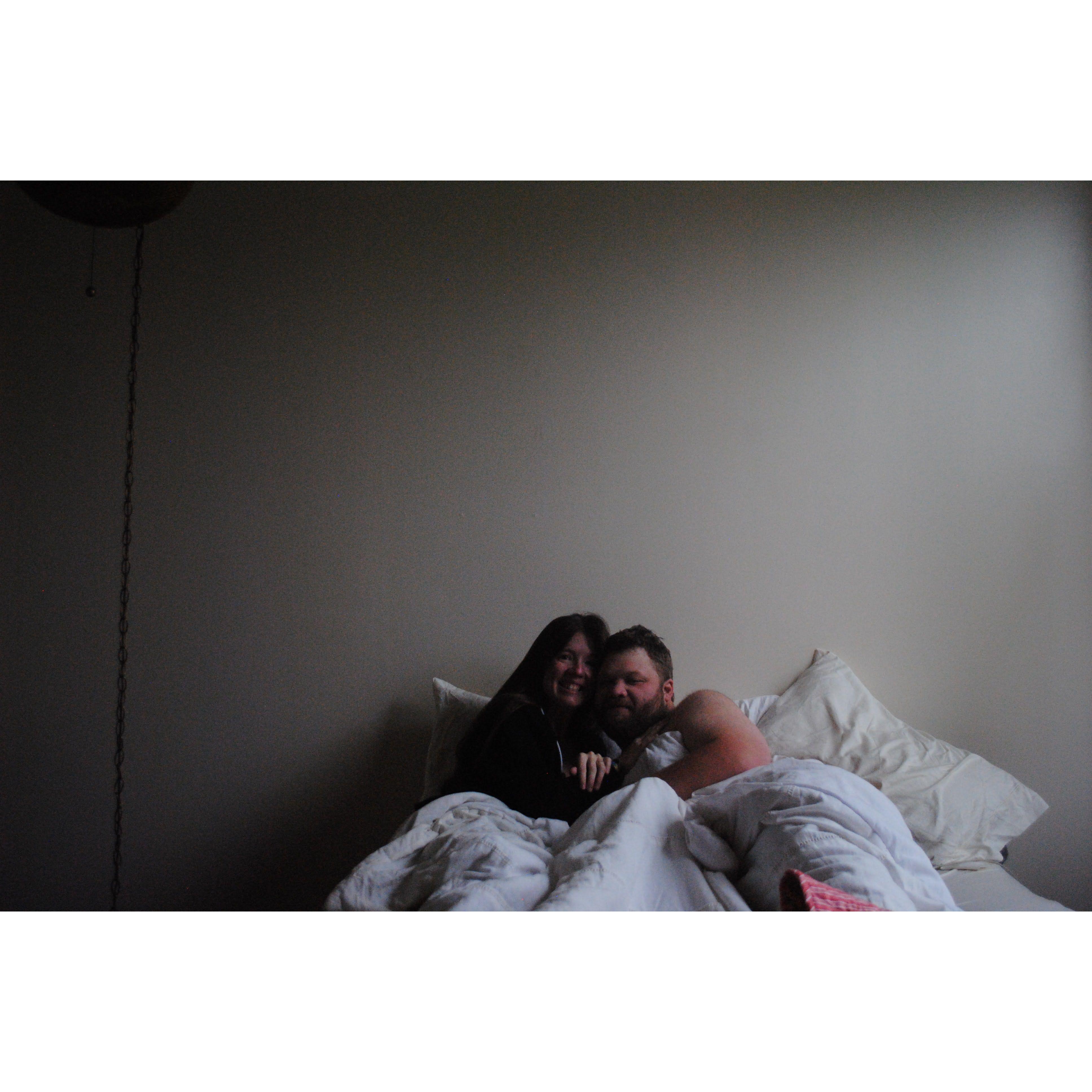 The morning that Nate proposed, Sept. 21st, 2023.