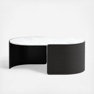 Holm Oval Marble Coffee Table
