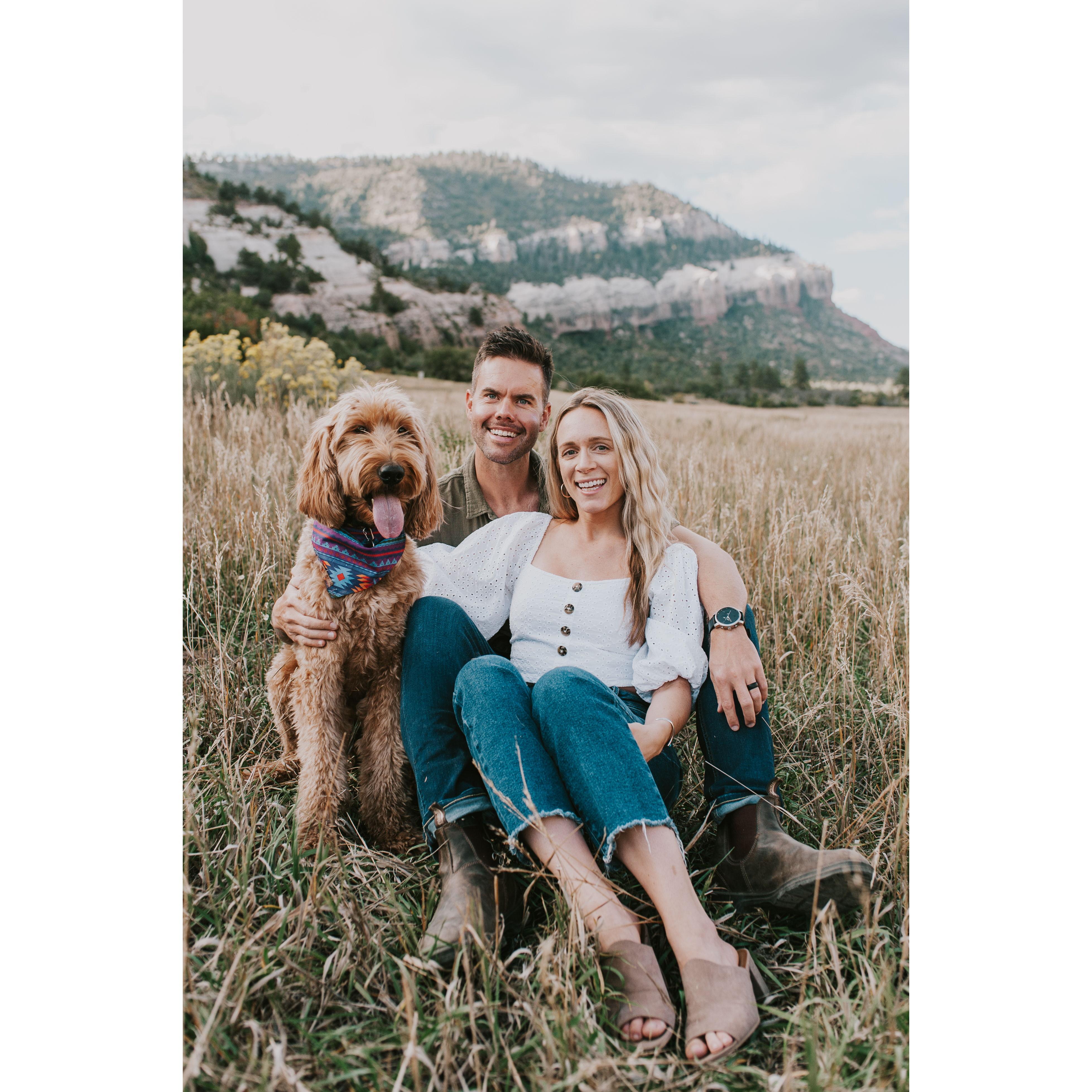 Our first family photoshoot in our favorite valley and archaeological area in Durango, CO where we're excited to celebrate with you!
