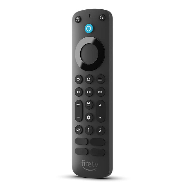 Introducing Alexa Voice Remote Pro, includes remote finder, TV controls, backlit buttons, requires compatible Fire TV device