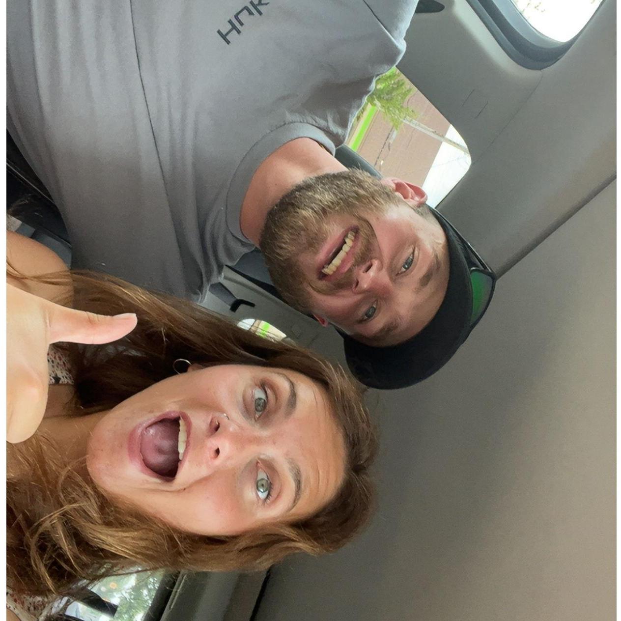 After we went into the jewelry store and picked THE ring!