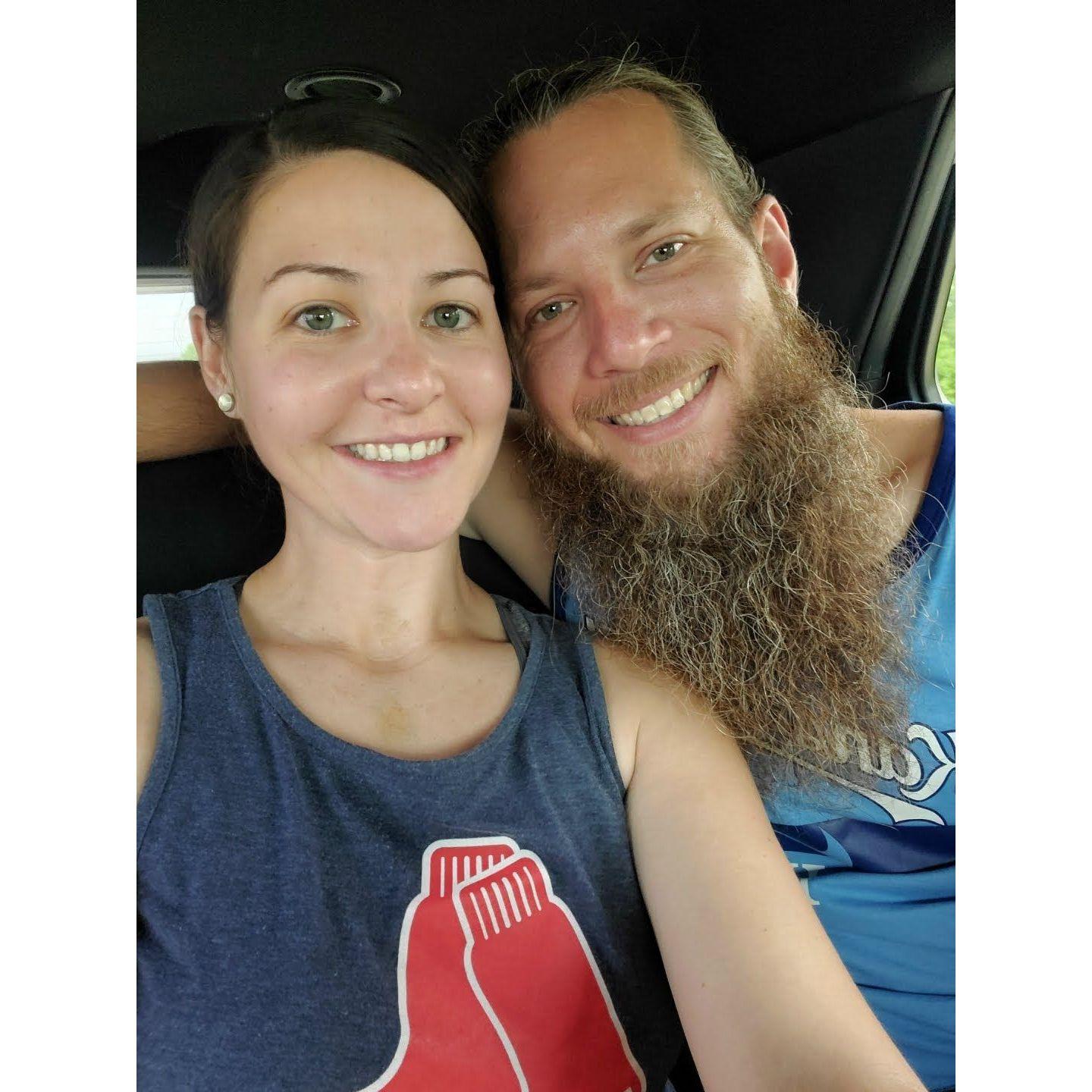 Our first professional baseball game together!
