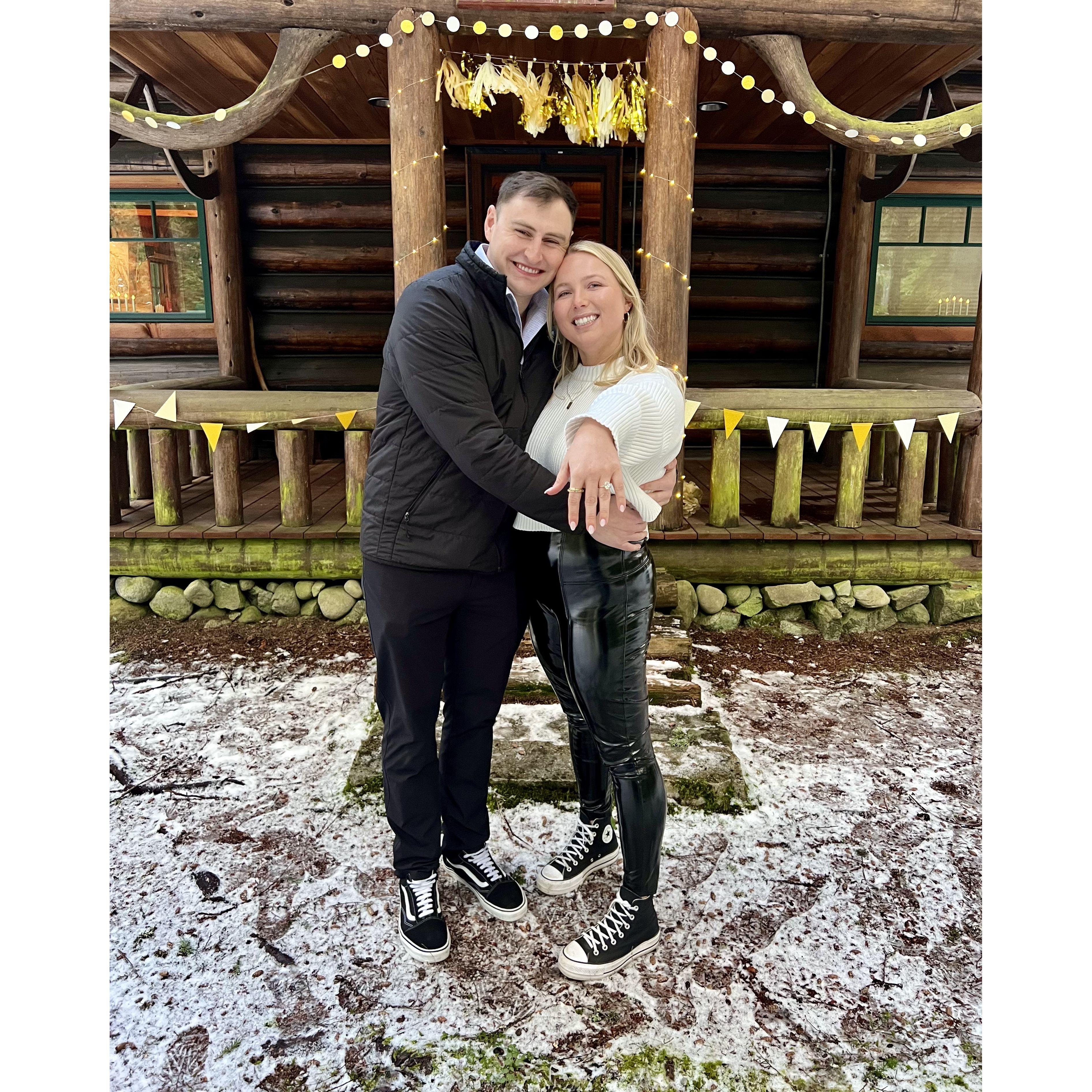 The moments after we got engaged