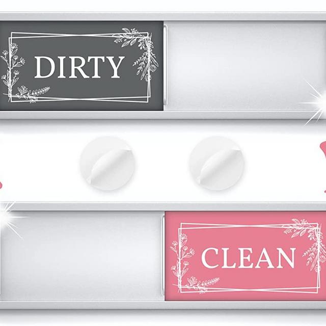 Stylish Dishwasher Magnet Clean Dirty Sign - Ideal Clean Dirty Magnet for Dishwasher and Kitchen Organization - Nice Office or Home Decor - Dirty Clean Dishwasher Magnet with Strong Hold