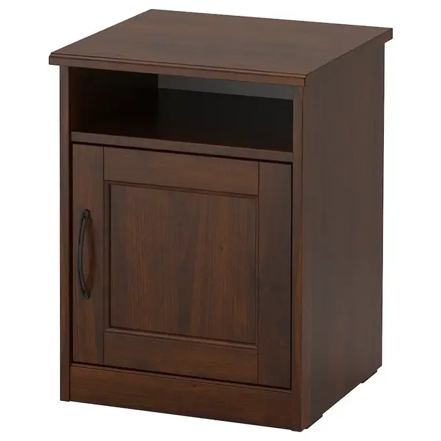 SONGESAND Nightstand, brown16 1/2x15 3/4 "