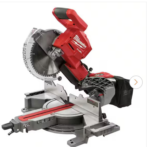 Milwaukee M18 FUEL 18V Lithium-Ion Brushless Cordless 10 in. Dual Bevel Sliding Compound Miter Saw (Tool-Only) 2734-20