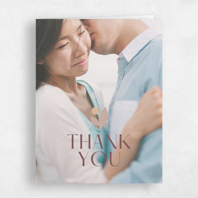 Acorn, Brown Wedding Thank You - Rafina Photo