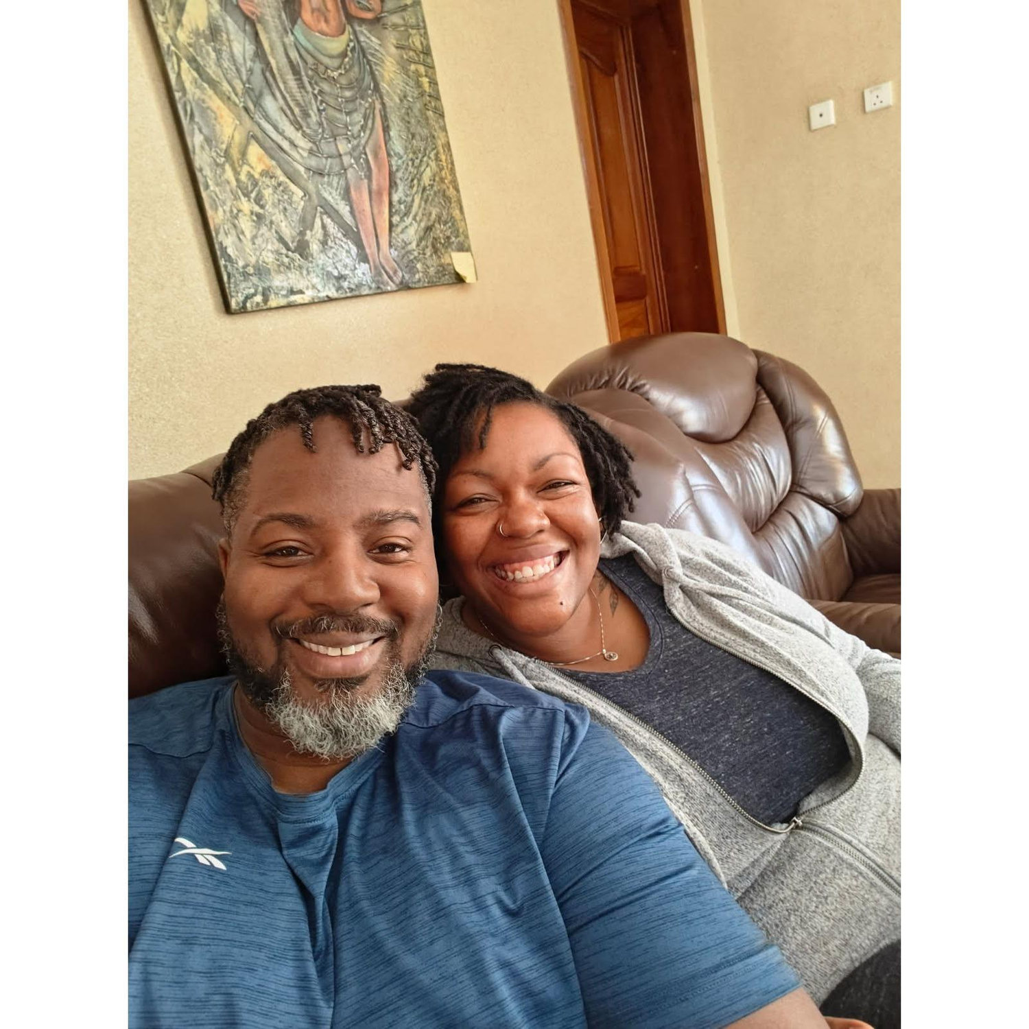 Our first "couple" picture in Rwanda
