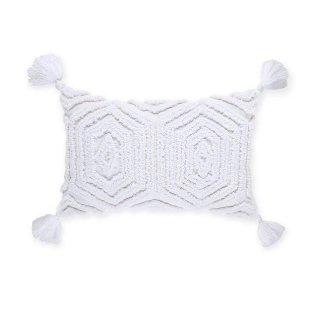 Bee & Willow™ Home Harvest Floral Oblong Throw Pillow in White