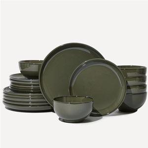 18 Piece Dinnerware Set for 6 — Blackish Green
