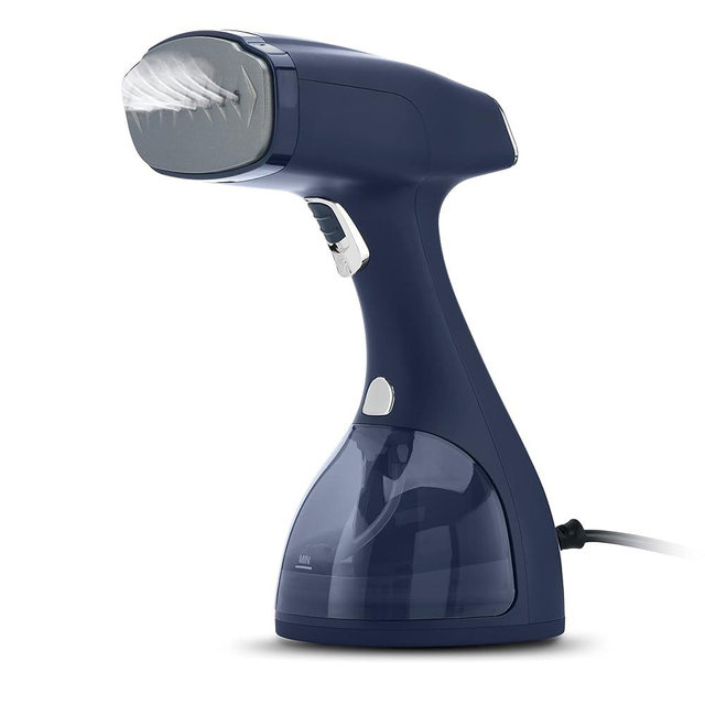 Electrolux Steamer for Clothes, LX15003 Portable Handheld Fabric and Garment Steamer Iron Press Wrinkle Remover with Lint Remover & Fabric Brush – Blue