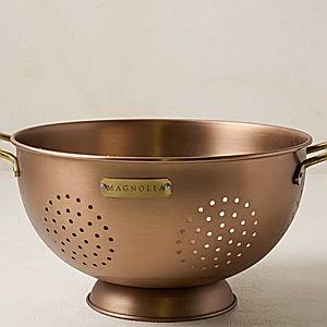 Copper and Brass Colander