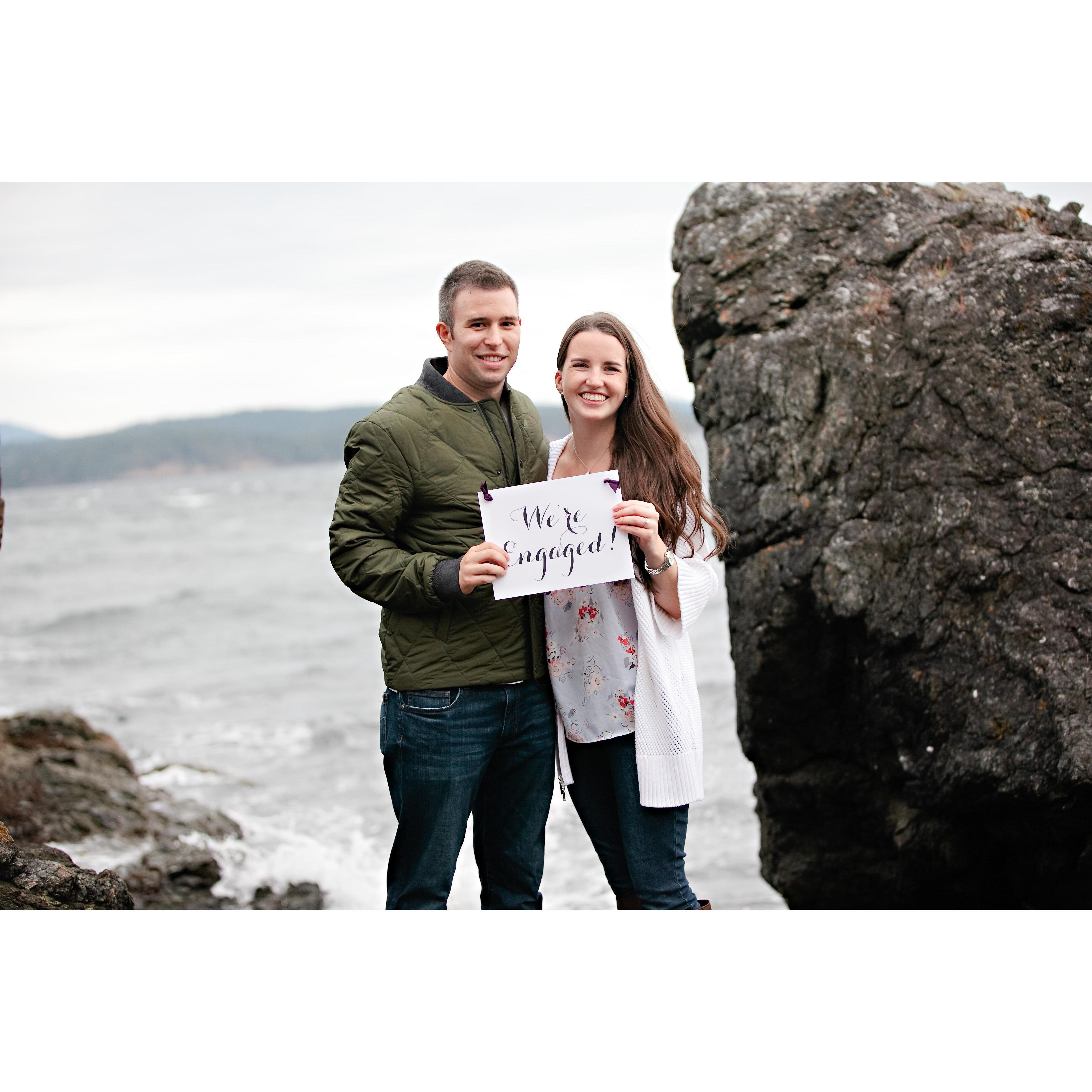 We're engaged!