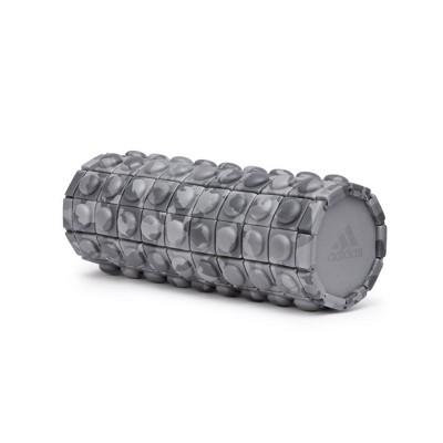 Adidas ADAC-11505GR Round Textured Foam Fitness Muscle Massage Roller for Tight Muscles and Recovery, Grey Camo