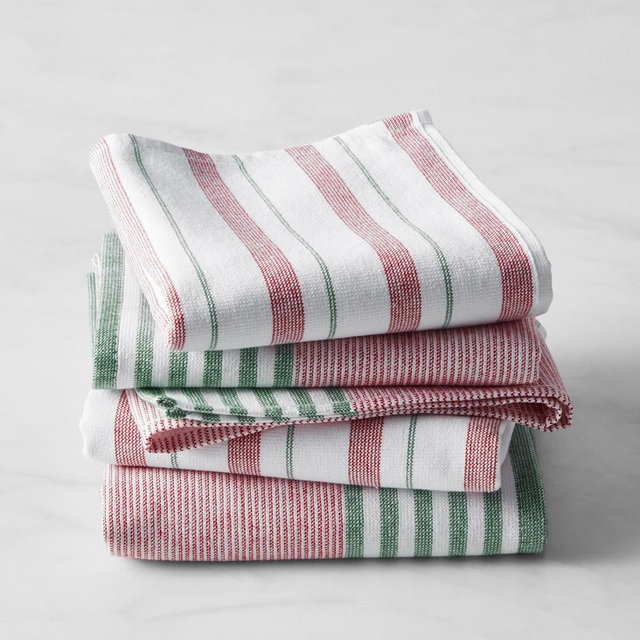 Williams Sonoma Super Absorbent Multi Pack Towels, Holiday Set of 4
