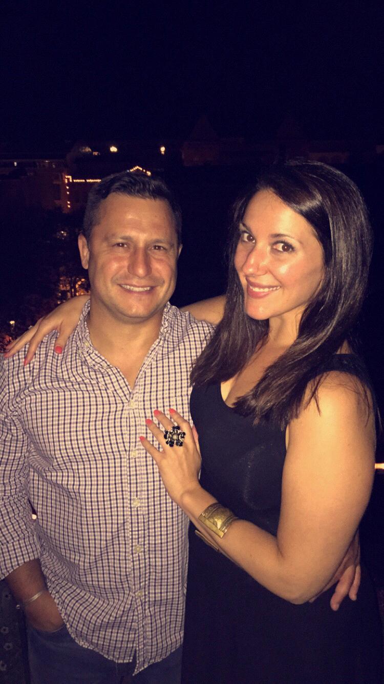 Our first photo together as a couple August 2015