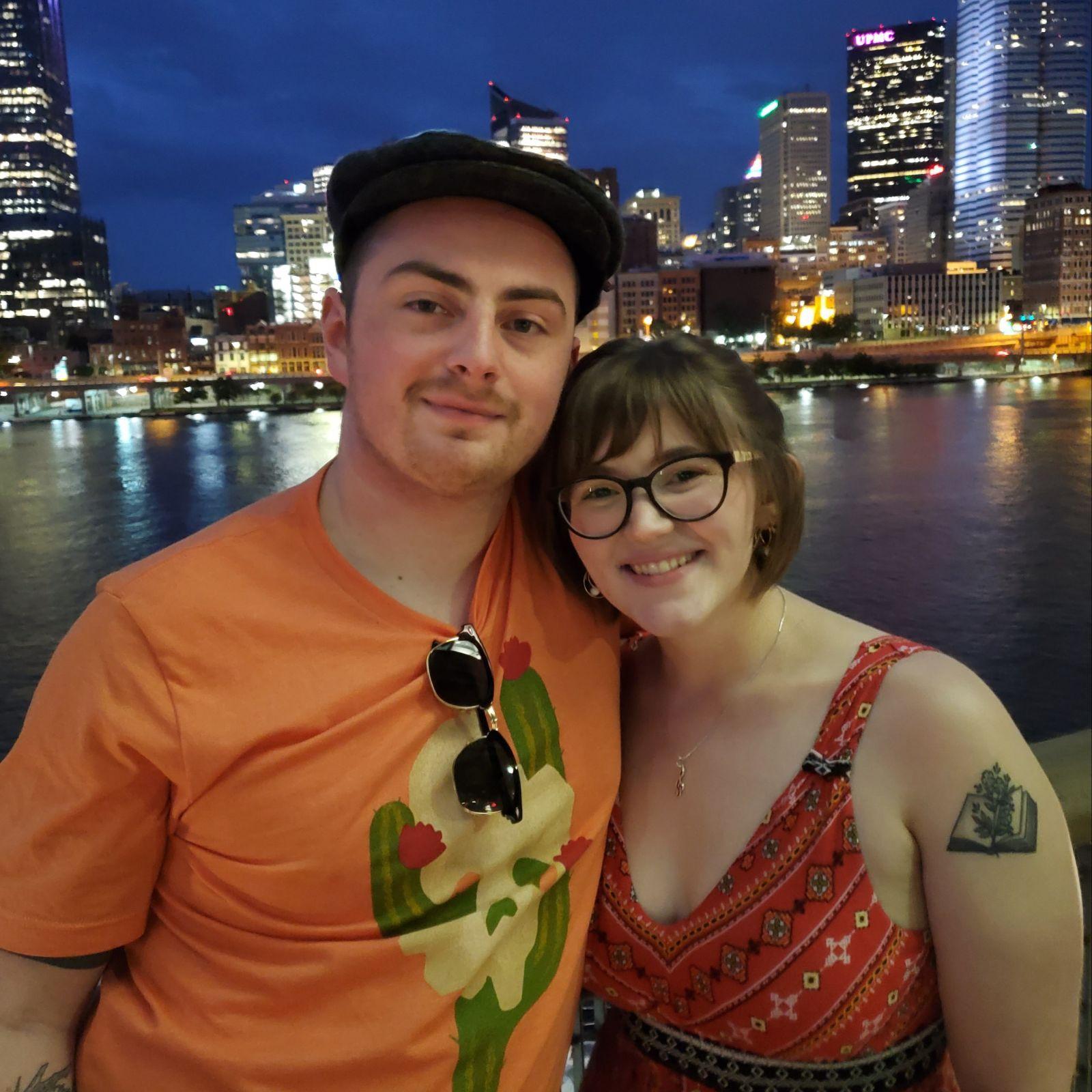 Taken in Station Square, Erica and Brody never get over Pittsburgh's beautiful views.