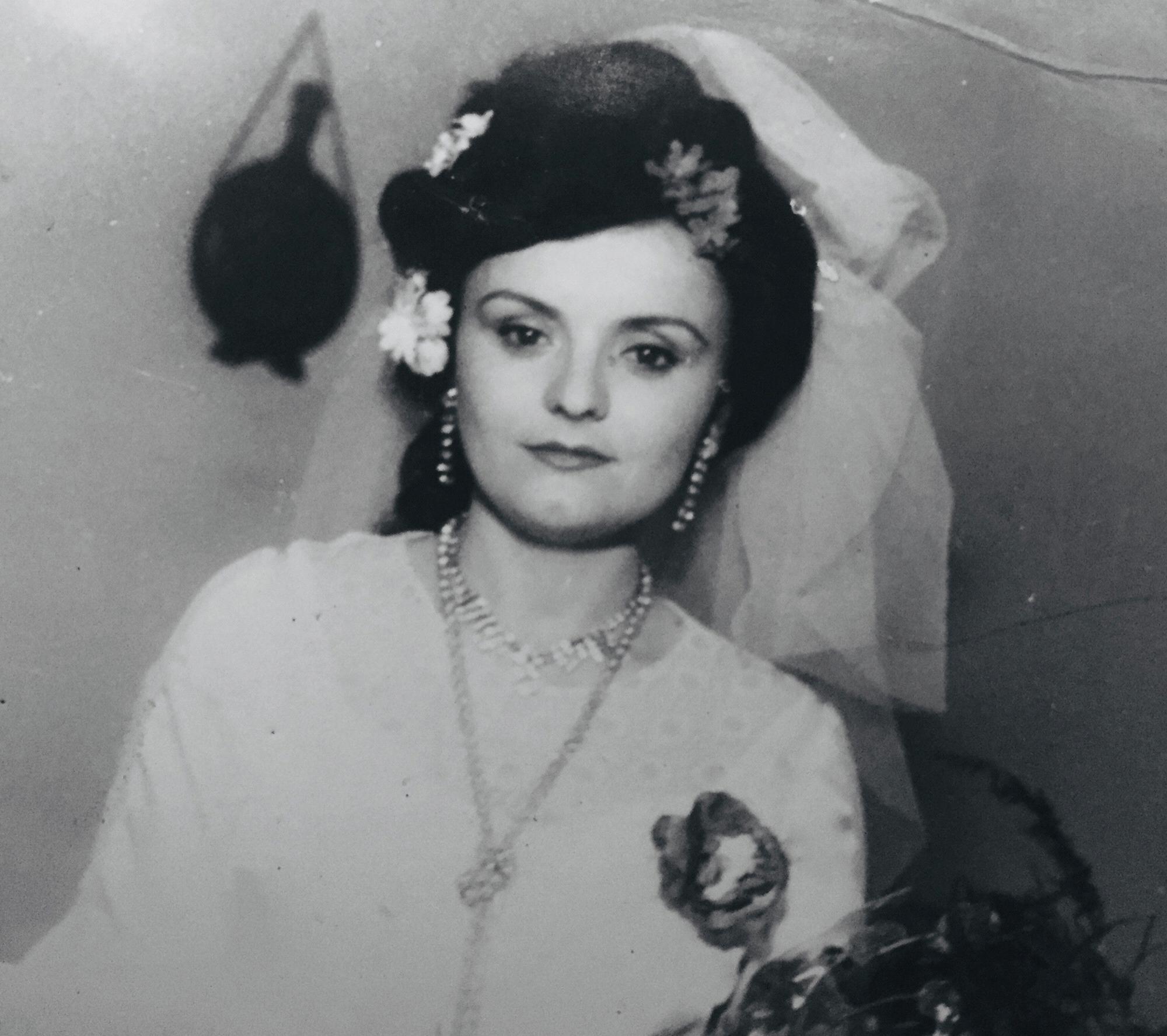Ela’s mother on her wedding day