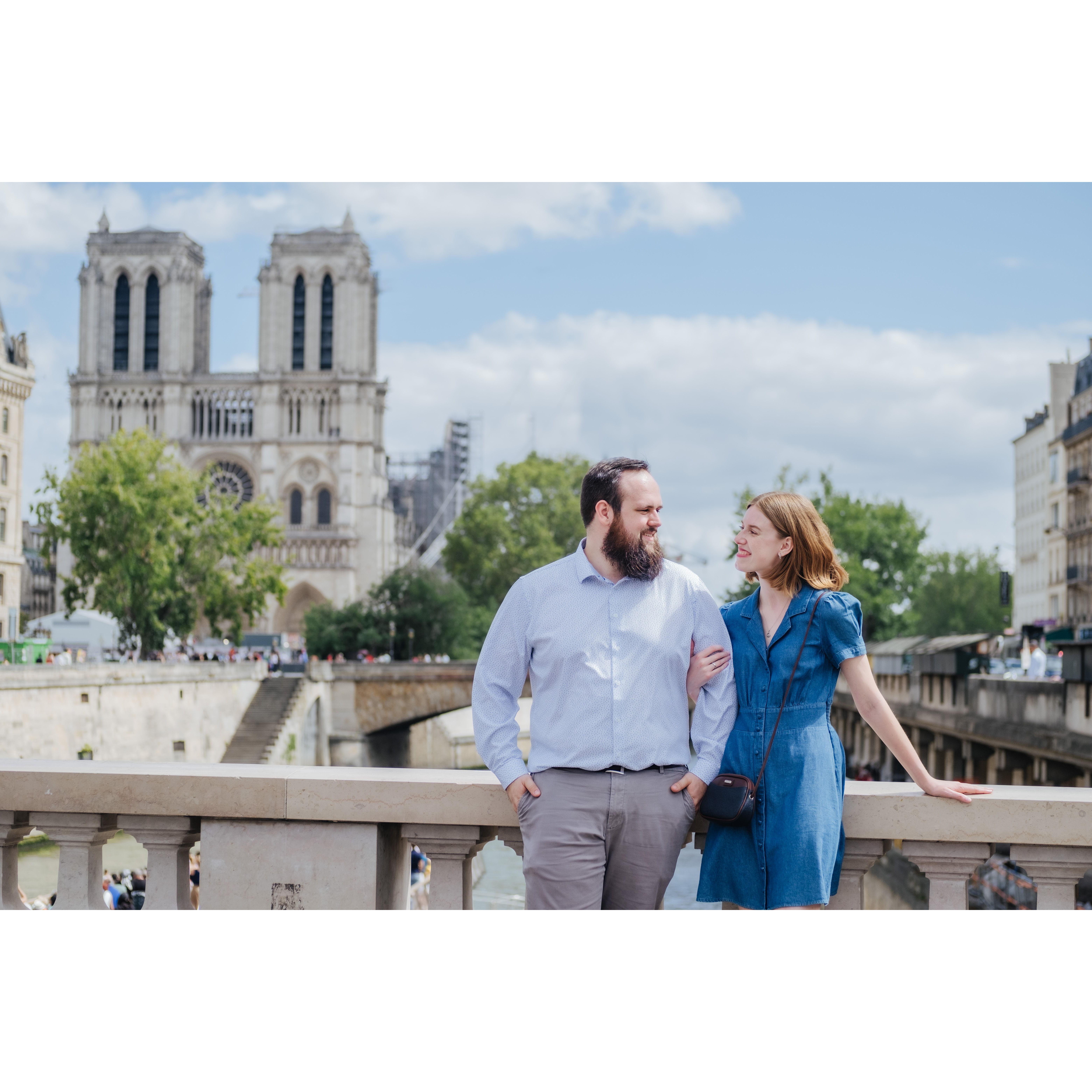 In view of the Cathédrale Notre-Dame de Paris