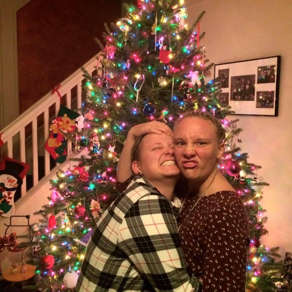 Our "let's take a nice Christmas photo" faces