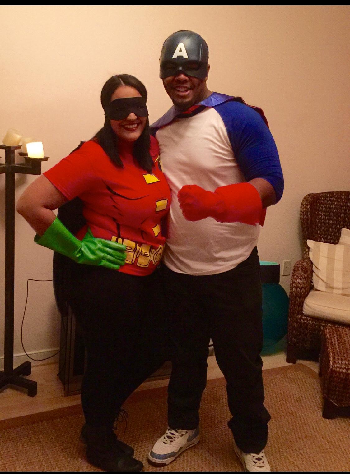 The night Trey asked Lauren to be his girlfriend, in a super hero costume!