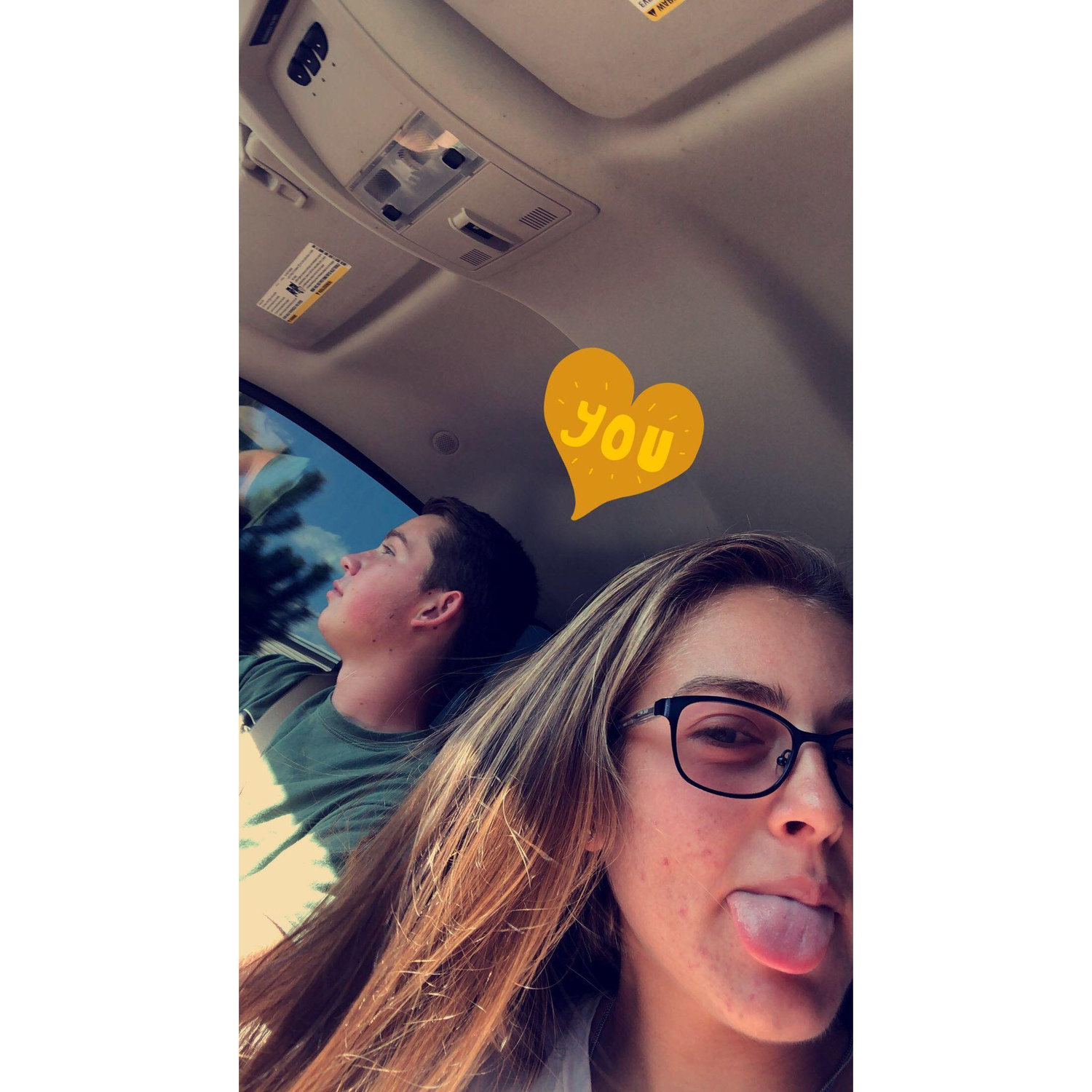Our very first photo together as a couple!