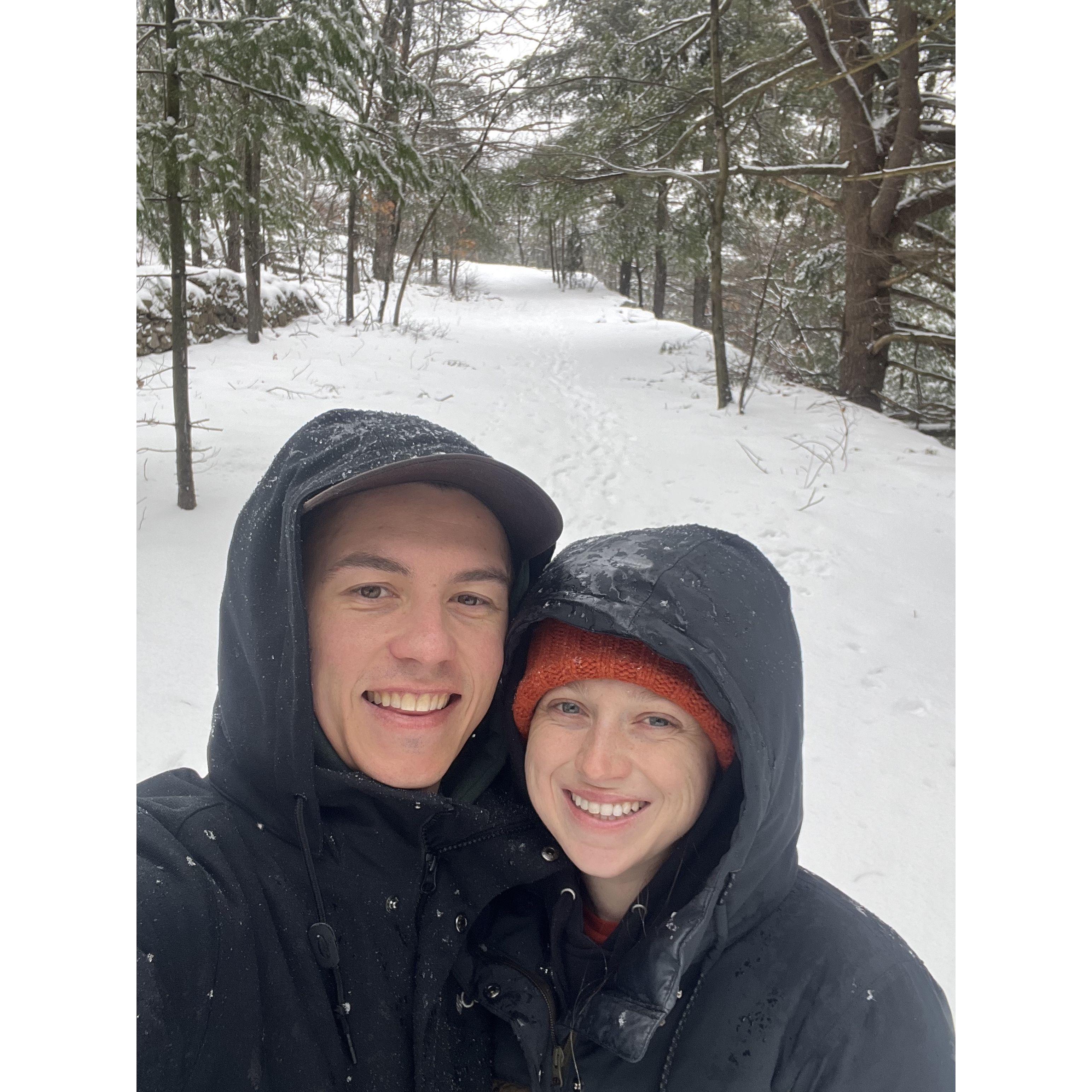 Winter Walk in Worcester, MA