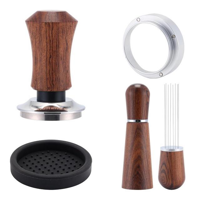 53.5mm Espresso Accessories Kit,Spring Loaded Calibrated Espresso Tamper,Wdt Tool Espresso and Dosing Funnel Set,Coffee Tamper Espresso Machine Accessories For 53.5 mm Portafilter Barista Tools