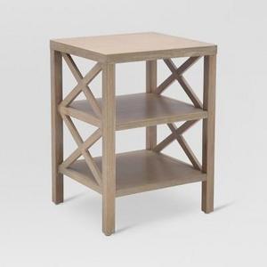 Owings End Table with 2 Shelves Rustic - Threshold™