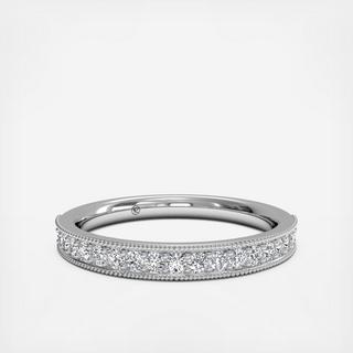 Diamond Milgrain Wedding Ring