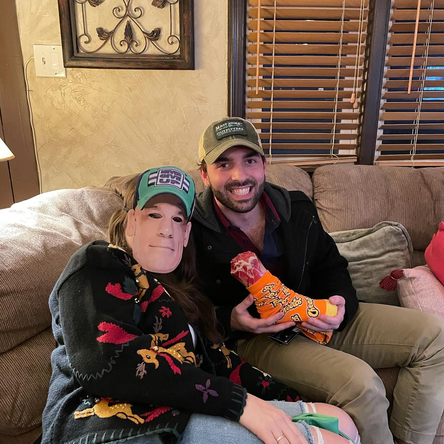 Secret Santa with Seth's family! We sure did get some steals. (December 2022)