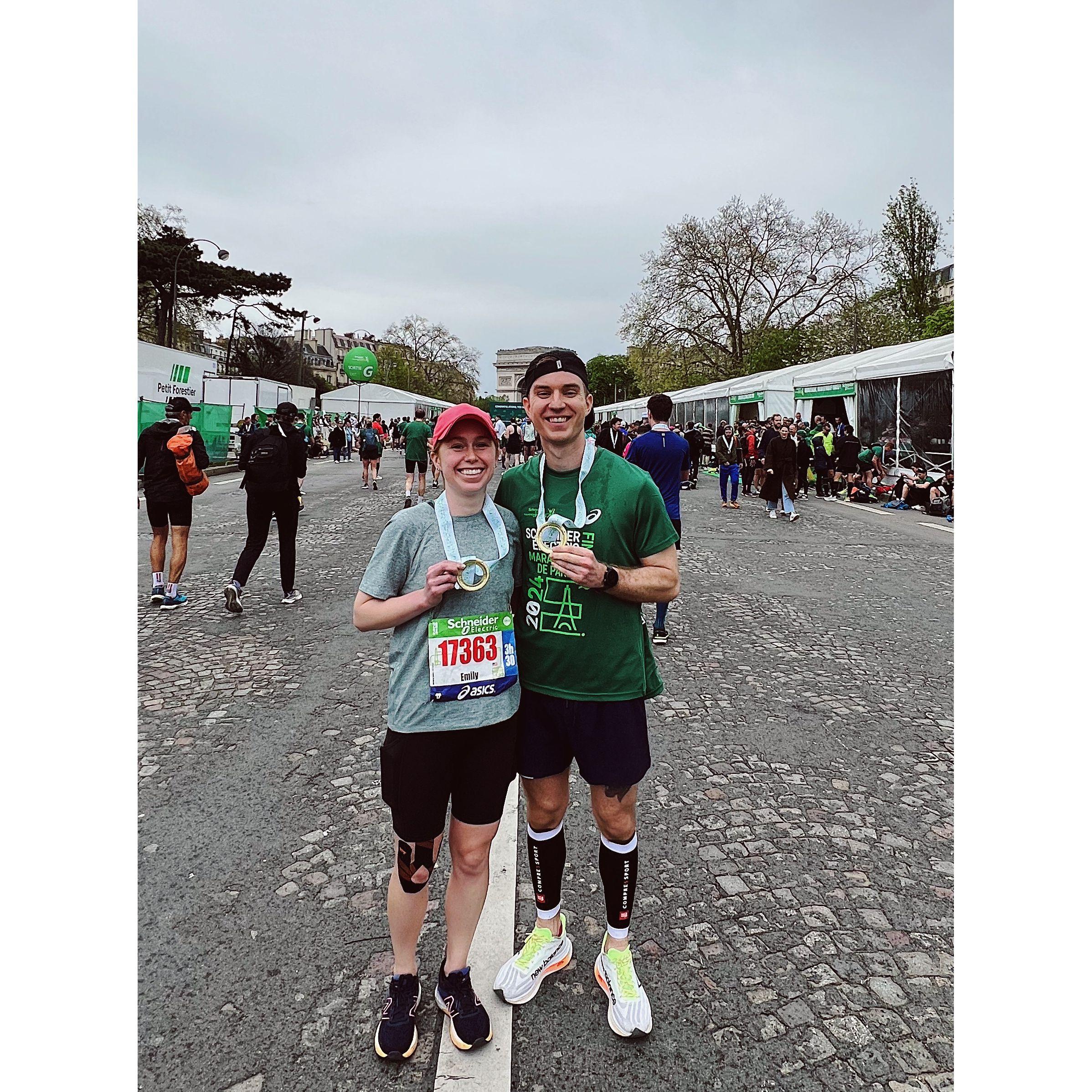 April 2024 — London, Paris, and 26.2 miles - taking our relationship to the next level with some international travel and our first marathon as pace partners!