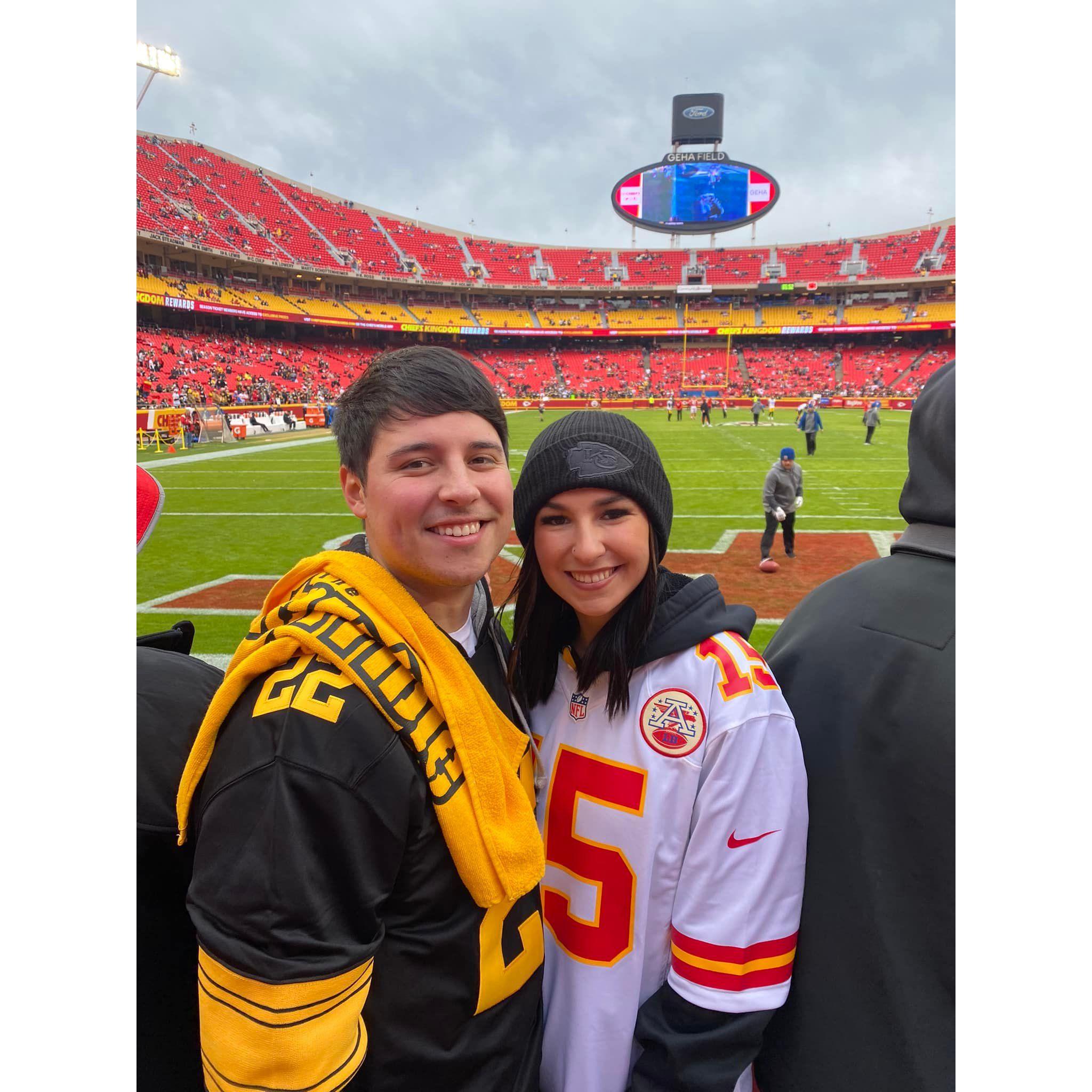 The Chiefs beat the Steelers 36-10, this day ;)