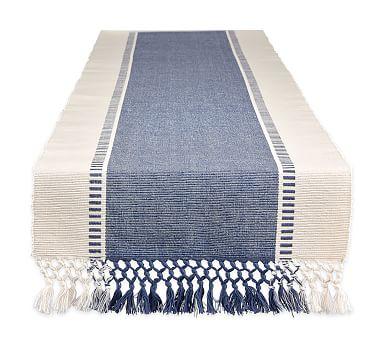 Dobby Striped Cotton Table Runner
