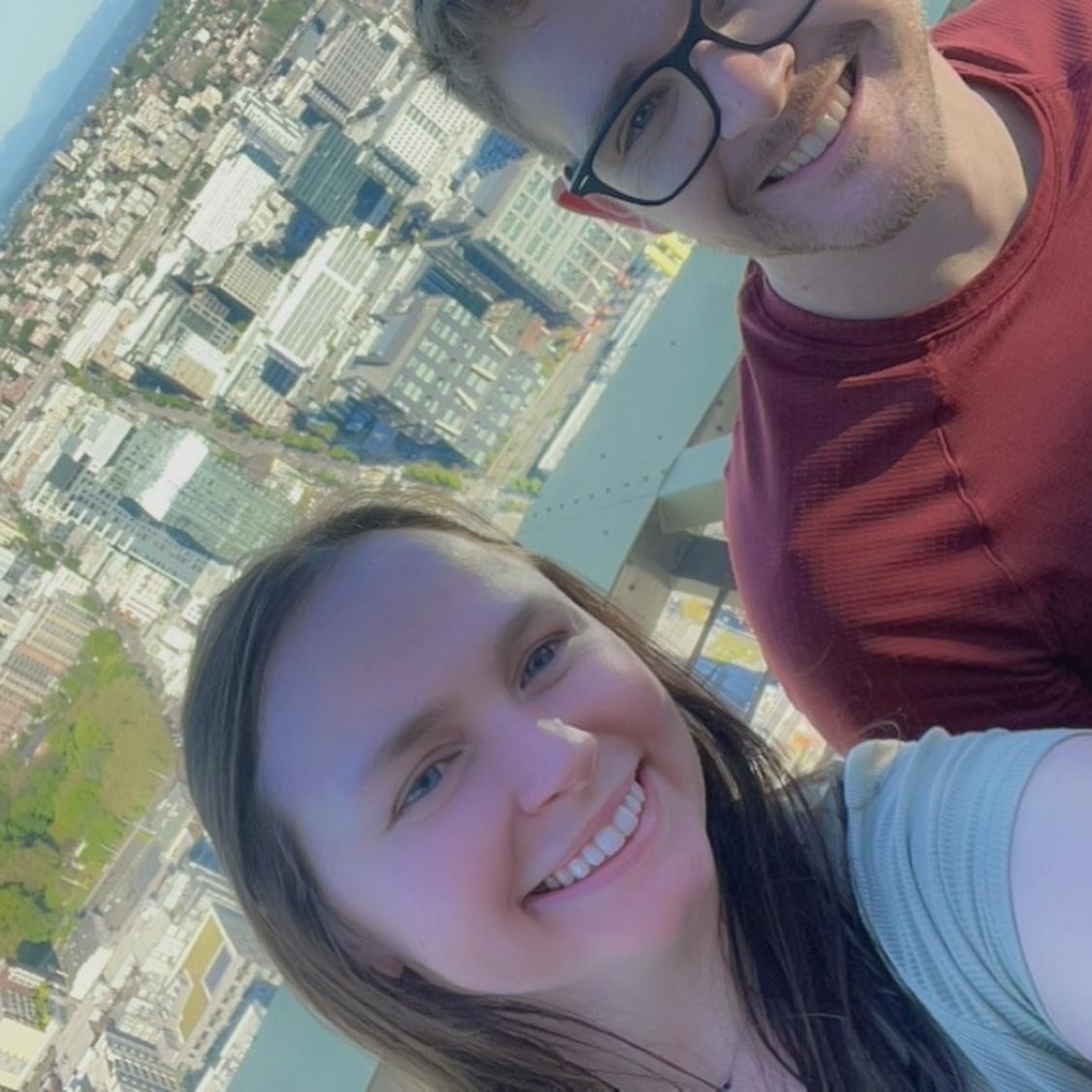 Top of the Space Needle in Seattle, Washington.