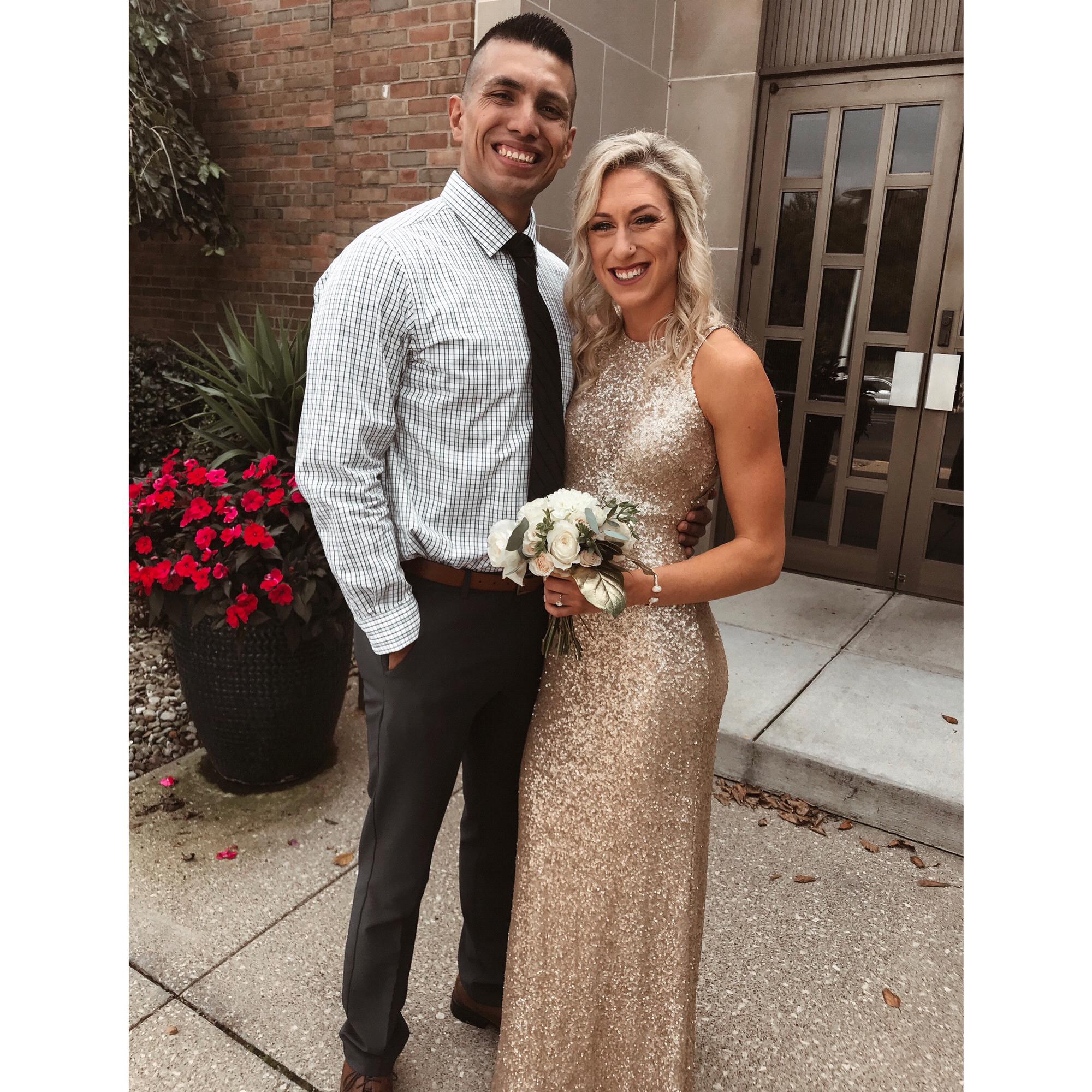Jillian was a bridesmaid in a wedding for one of her bridesmaids, Kara, in 2019!